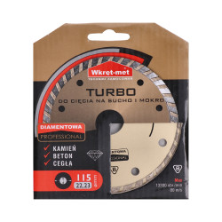 Profesionálny Turbo diamantový kotúč 115x2.2x22 Profesionálny Turbo diamantový kotúč 115x2.2x22